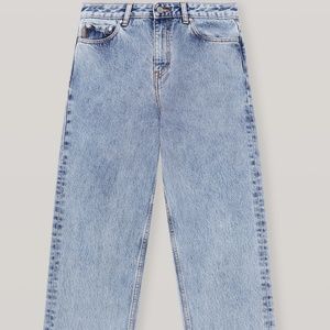 Classic Denim High-waisted Cropped Jeans - Washed Indigo